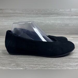 Eileen Fisher Una Hidden Wedge Suede Ballet Loafers Womens Size 7.5